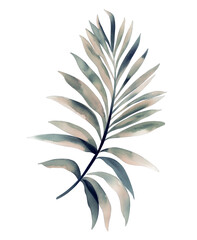 Tropical Leaves Clipart Suitable for Various Design Projects