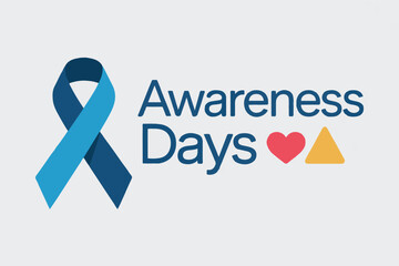 International medical public health awareness event promotional banner featuring a blue ribbon symbol