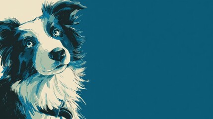 Pet Services Subscription Banner Featuring a Friendly Pet Portrait With a Design That Emphasizes Large Negative Space for Easy Viewing