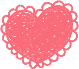 Scribble Heart Drawing Icon
