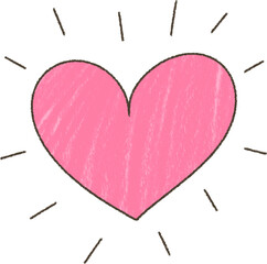 Scribble Heart Drawing Icon