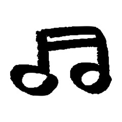 音楽用の手描き16分音符連符素材