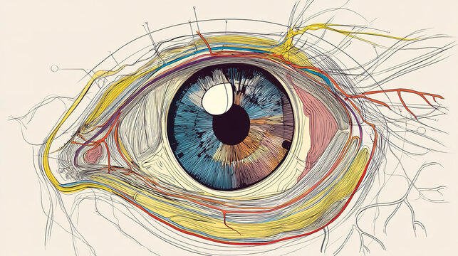Anatomical Eye Diagram Illustration