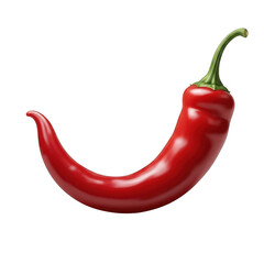 Single red chili pepper

