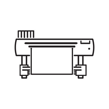 large printer or plotter icon
