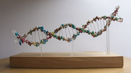 DNA double helix model structure