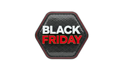 Black Friday Hexagonal Badge