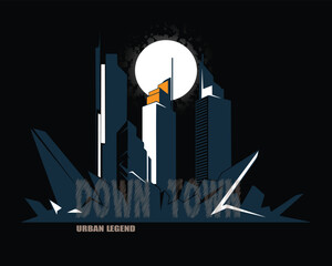 city skyline vector illustration