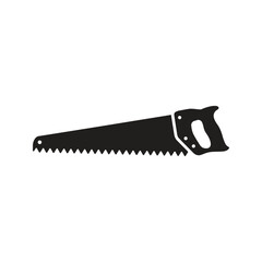 Home repair tool icon. Hand saw icon