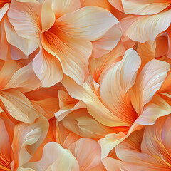 Seamless clivia petals texture background pattern