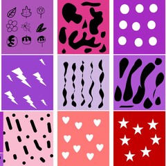 seamless pattern with hearts