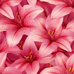 Lily petals texture seamless botanical floral background