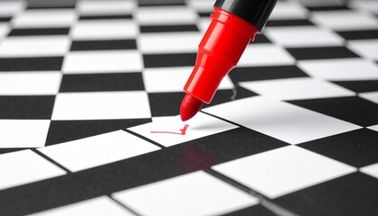 red and black chess board