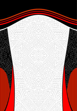 WHITE AND BLACK ABSTRACT PATTERN FOR JERSEY UNIFORM DESIGN