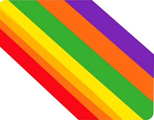 Colorful, diagonal, rectangular abstract design with rounded edges