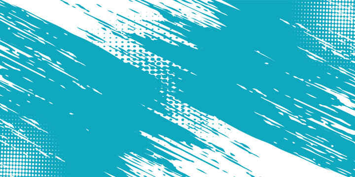 Dots halftone white and blue color pattern gradient grunge texture background. Dots pop art comics sport style vector illustration. vector grunge and dot. eps 10