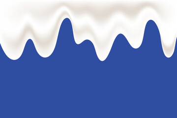 Cow's milk wave, background element of milk yogurt product. Product packaging design