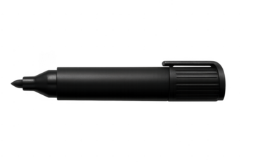 Black permanent marker on transparent background for artists