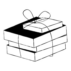 Stacked Books Tied with String