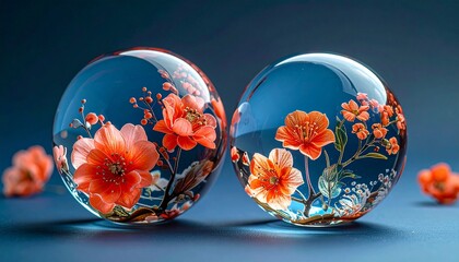 easter eggs in a glass