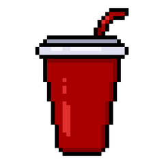 Vector Pixel Art Icon - Plastic Cup