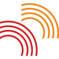 Retro Geometric Shape Illustration