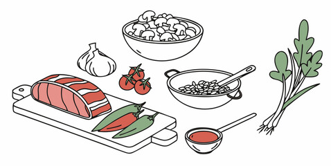 Preparation of a healthy meal