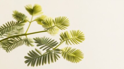 pudica. Mimosa pudica plant with leaves closing after being touched. gardening catalogs, home-decor guides, designed for home decor and floral branding and gardening and botanical catalogs.