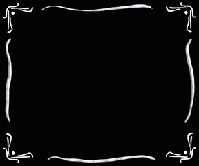 black and white frame