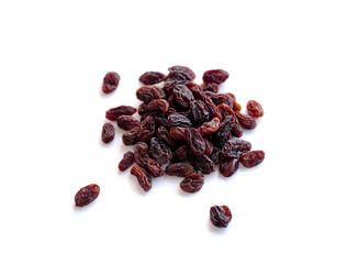 Fototapeta premium Dried raisins isolated on white background.