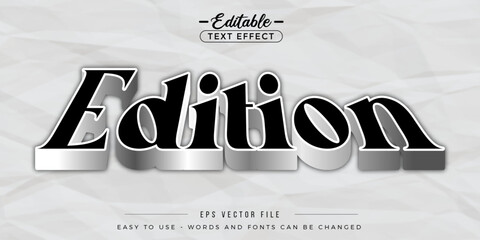 Edition editable text effect.