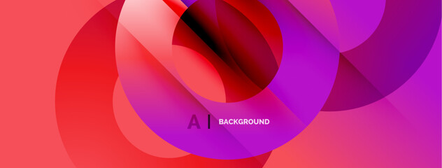 Fototapeta premium Abstract fluid shapes, vibrant pinks, purples create dynamic background. Modern design, smooth gradients offer visual interest.