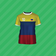 Flag of Columbia. Columbia national flag icon. isolated vector illustration.	