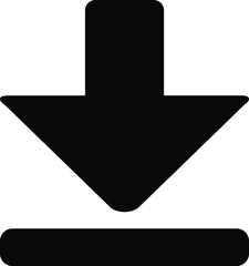 Download Arrow Icon &ndash; Save File Vector