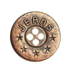 Fototapeta premium Vintage Jeans Button with Stars