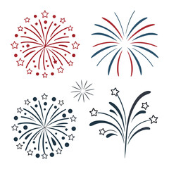 Hand Drawn Fireworks Icons Set,Modern Fireworks Clipart Bundle for Holiday Celebration Design,Fireworks vector,Fireworks design, Fireworks concept,Fireworks cartoon, Fireworks icon,Fireworks template,