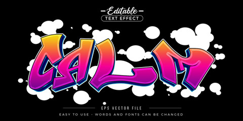 Editable text effects on modern calm text.