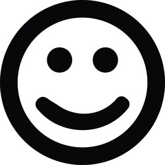 Fototapeta premium Smile Emoji Icon – Positive Emotion Vector