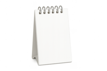 White paper desk calendar template for planning or organization