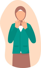 Illustration of Muslim People