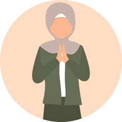 Illustration of Muslim People