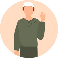 Illustration of Muslim People