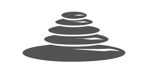 Stacked stones illustration