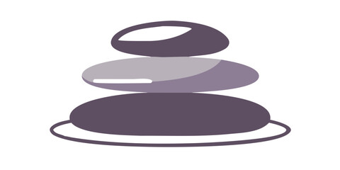 Stacked stones illustration