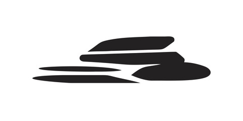 Abstract black and white image