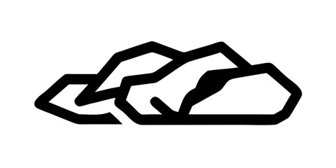 Abstract mountain silhouette