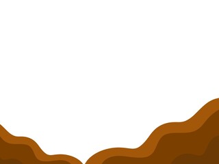 Abstract Brown Layered Wave Background