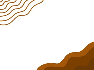 Abstract Brown Wavy Line Background