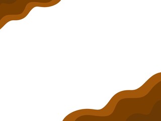 Abstract Brown Wave Frame Background