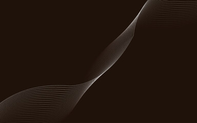 Abstract black and white flowing curve lines pattern design illustration wallpaper backdrop